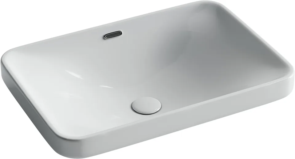 Раковина из сантехнического фарфора Ceramica Nova Элемент (Element) 61 см CN5041 встраиваемая цвет белый