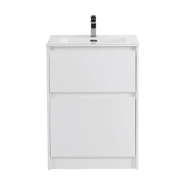 Тумба с раковиной BelBagno Крафт (Kraft) 60 напольная белый матовый (раковина BB600ETL)