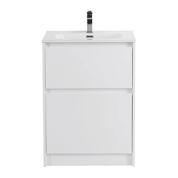 Тумба с раковиной BelBagno Крафт (Kraft) 60 напольная белый матовый (раковина BB600ETL)