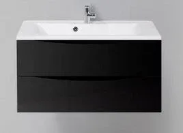 Тумба с раковиной BelBagno Марино (Marino) 90 черный глянец