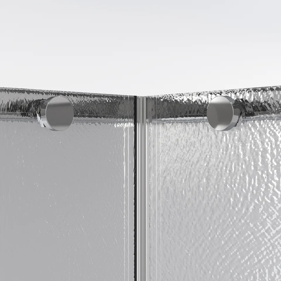 Душевое ограждение Niagara Nova NG-3624-34 (100х100х195) квадрат,хром,двери раздвижные,стекло шиншилла,1 место