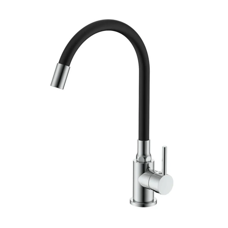 Смеситель Splenka S201.4406 для кухни с гибким изливом хром