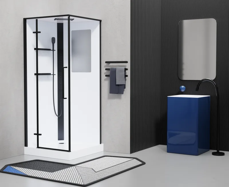 Душевая кабина ESM-QUADRO-90 (Left) Размер: 90 х 90 х 215