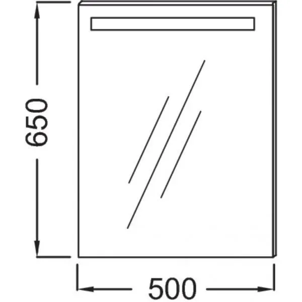 Зеркало Jacob Delafon Parallel 50*65 с Led подсветкой, инфракрасный выключатель