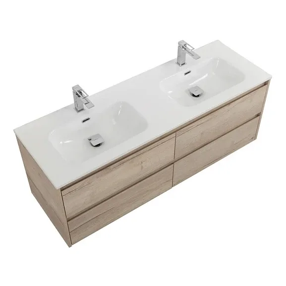 Комплект мебели BelBagno Крафт (Kraft) 120 с четырьмя ящиками белый дуб Галифакс
