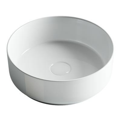 Раковина из сантехнического фарфора Ceramica Nova Элемент (Element) 36 см CN5001 накладная цвет белый