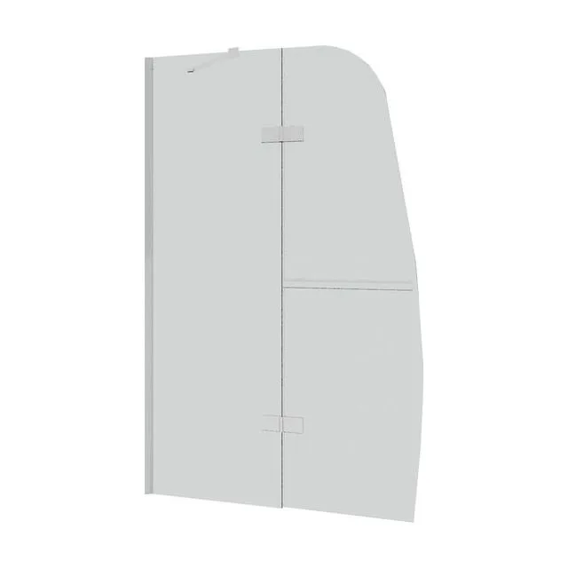 Шторка для ванны Grossman GR-102/2 (150х110) распашная,хром,стекло прозрачное