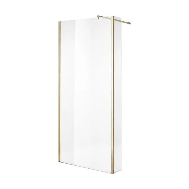 Душевая перегородка Niagara Nova NG-644-90GOLD (90х195) золото,стекло прозрачное