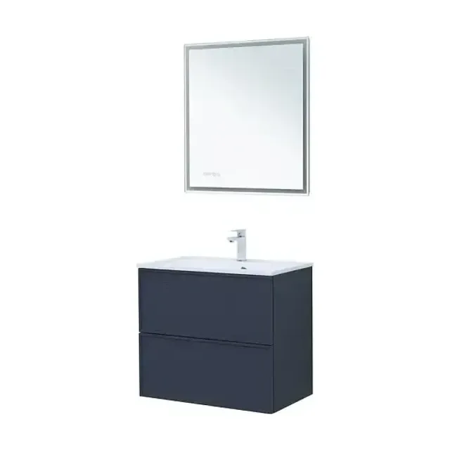 Комплект мебели Aquanet Арт 75 маренго Soft Touch (тактильный матовый), раковина Арт 75