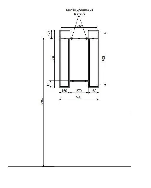 Зеркало Эстет Comfort Loft 85