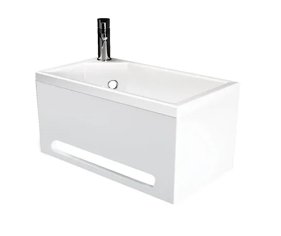 Панель с раковиной 1Marka Тайни XS мини (Tiny XS mini) левая белый глянец