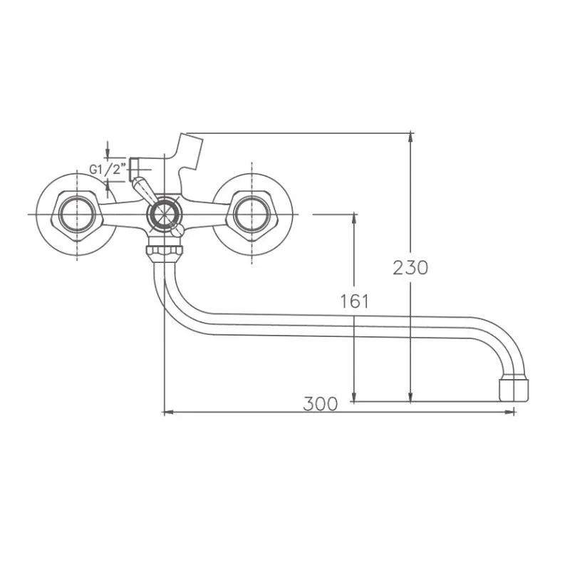 Смеситель Haiba HB2209 универсальный