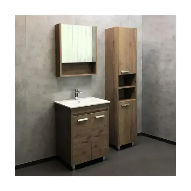 Комплект мебели Comforty Марио 60 дуб темный (раковина Quadro 60)