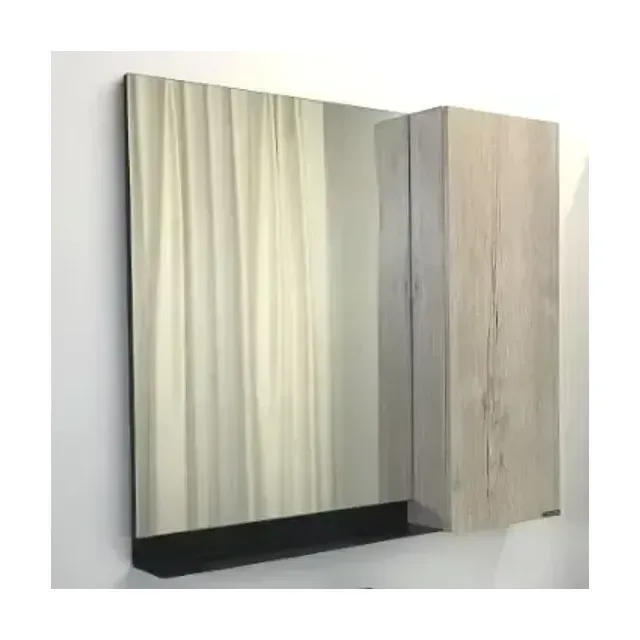 Зеркало-шкаф Comforty Бонн 90 дуб дымчатый L/R