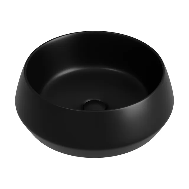 Раковина из сантехнического фарфора Ceramica Nova Майя (Maya) 40 см CN12004MB накладная цвет черный матовый