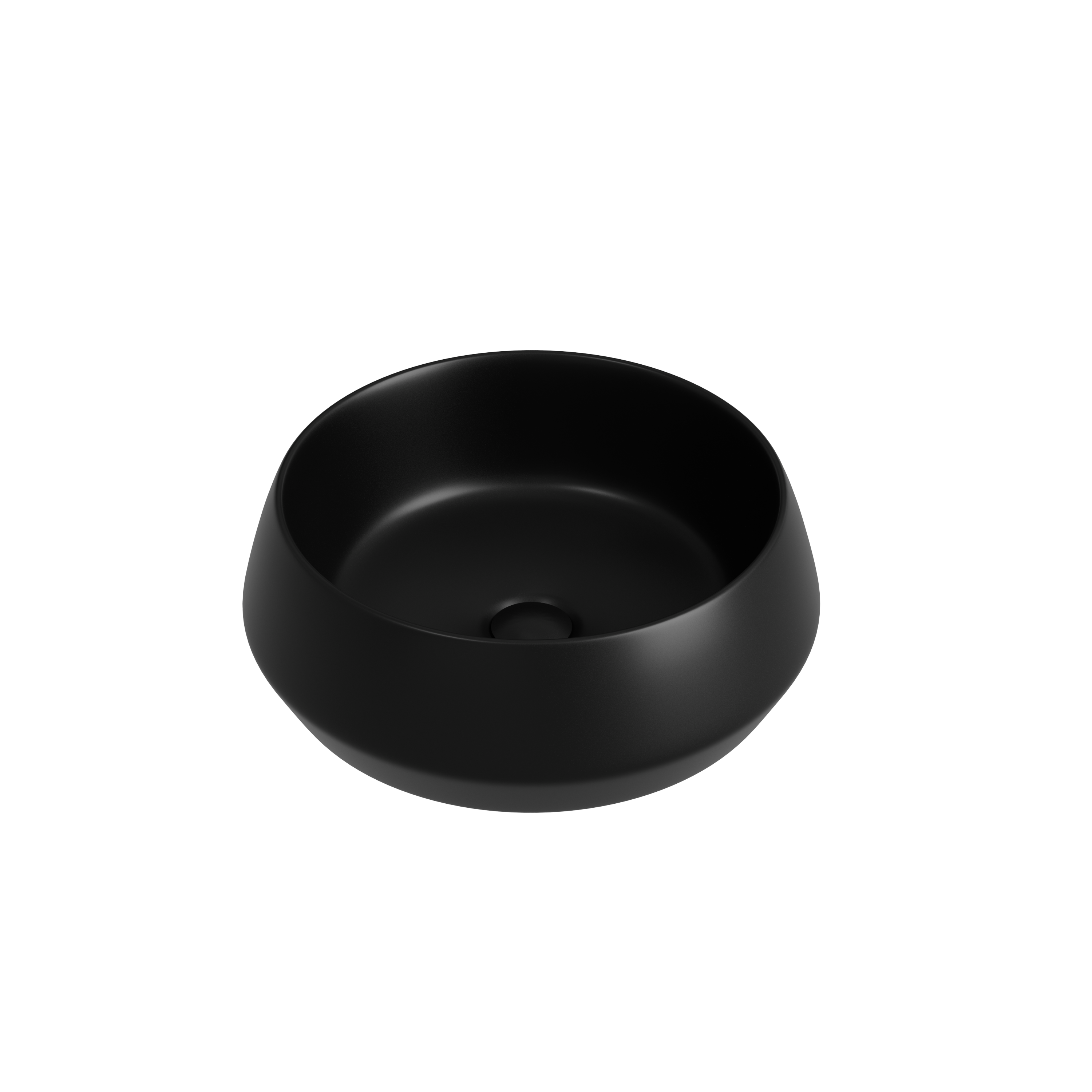 Раковина из сантехнического фарфора Ceramica Nova Майя (Maya) 40 см CN12004MB накладная цвет черный матовый