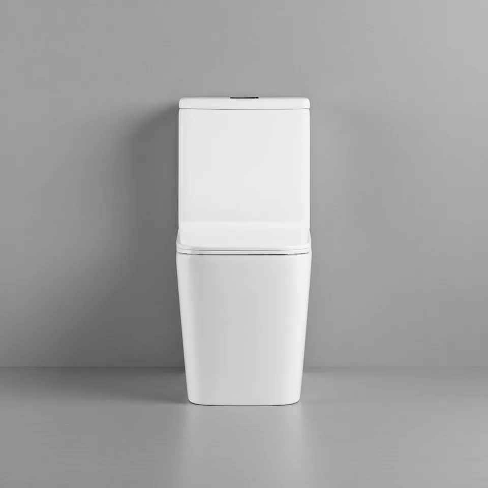 Унитаз напольный Grossman Classic GR-4486SQ-K44 (640х360х800) безободковый,белый,моноблок с тонкой крышкой,микролифт,смыв торнадо,1 мест