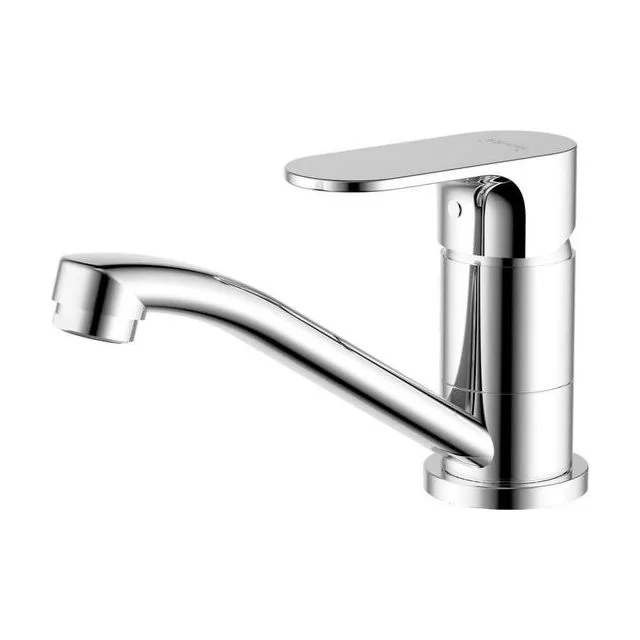 AQ1907CR АЛЬФА смеситель для раковины 70 без донного клапана