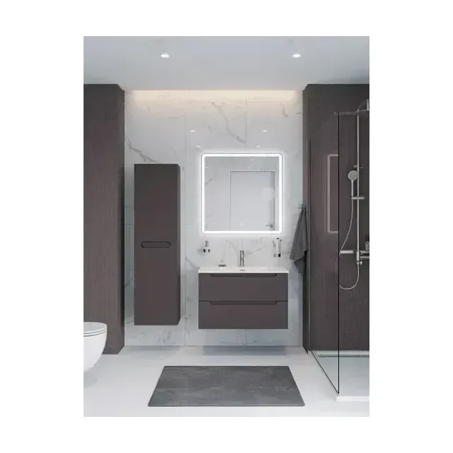 Комплект мебели BelBagno Этна (Etna) 80 темно-серый матовый (раковина BB-8099-80)