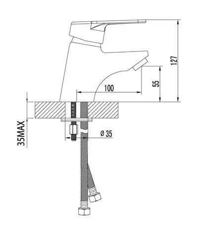 Смеситель Lemark Luna для раковины LM4106C