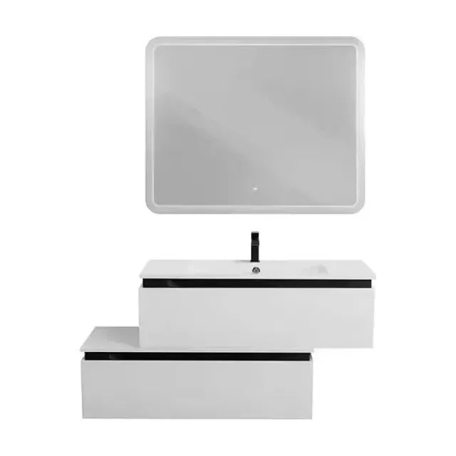Комплект мебели Cezares Движение (Slider) 100 белый матовый с нижней тумбой