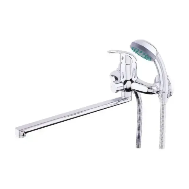 Смеситель Rusant RV1523513-0217 универсальный с душевыми аксессуарами хром