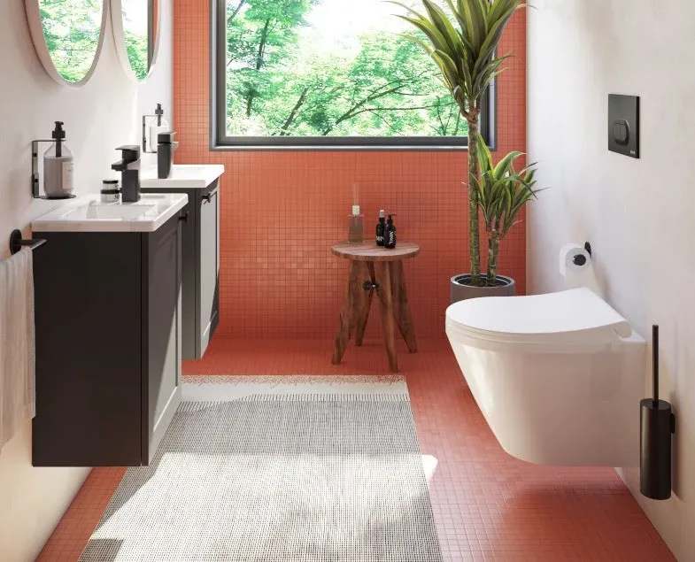 Смеситель Vitra Root Square A4273136EXP для раковины черный матовый