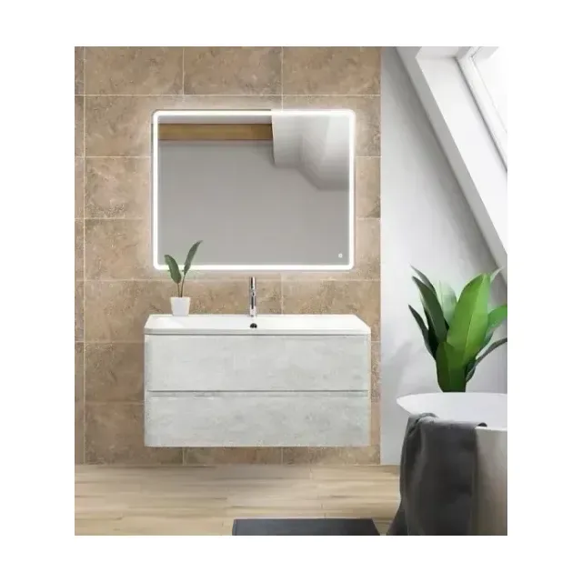 Комплект мебели BelBagno Албано (Albano) 90 серый цемент Верона