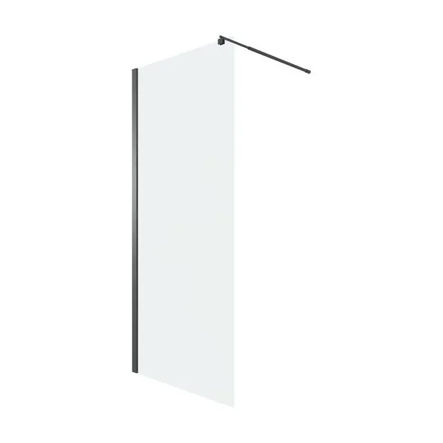 Душевая перегородка Niagara Eco NG-551-90BLACK (90х190) черный,стекло прозрачное