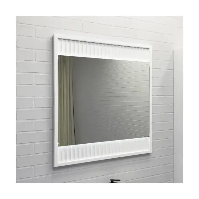 Зеркало Comforty Марсель 75 с Led-подсветкой, сенсор белое матовое