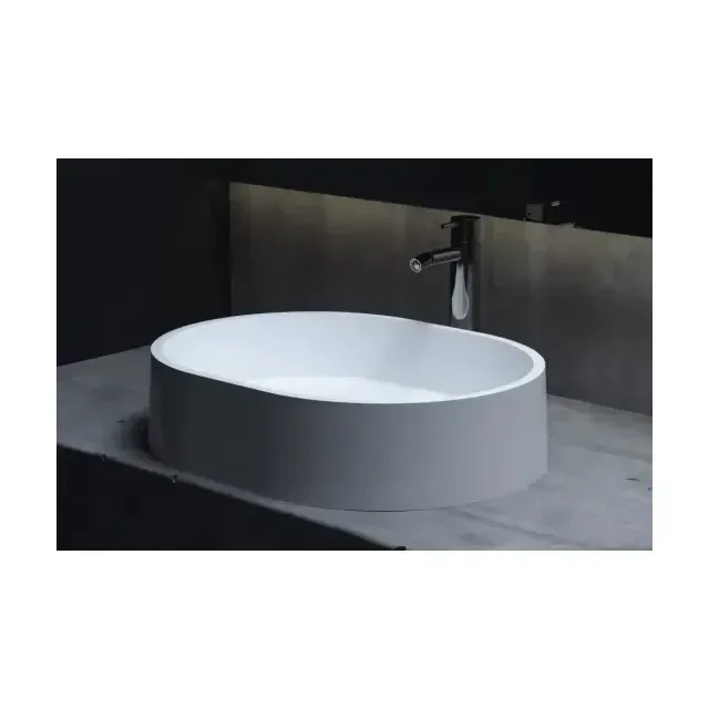 Накладная раковина Salini Gloria 10 S-Stone 56*44 белая матовая