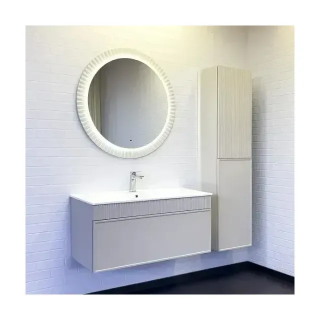 Комплект мебели Comforty Мадрид 100 серый шелк (раковина Comforty 100E)