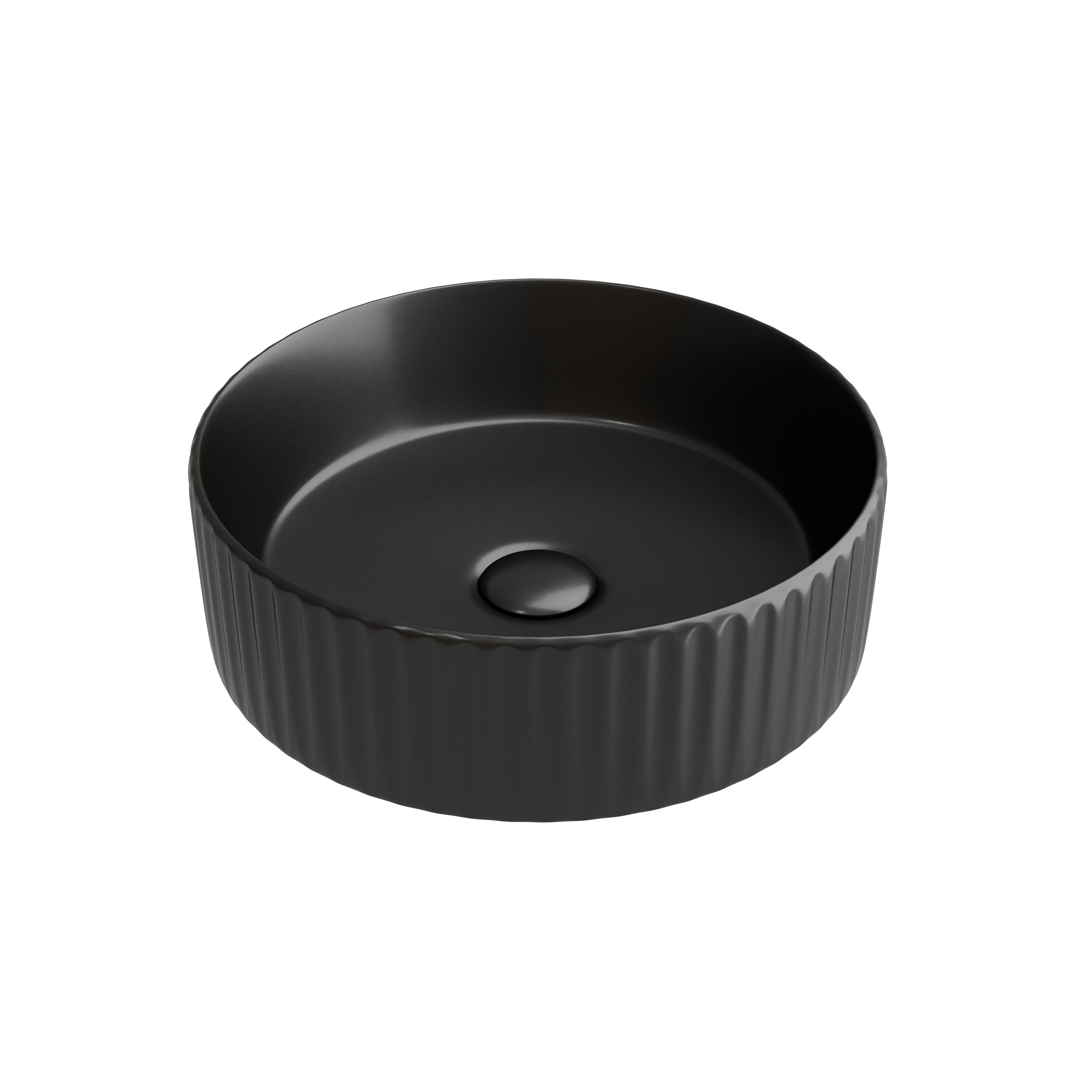 Раковина из сантехнического фарфора Ceramica Nova Элемент (Element) 36 см CN6057MB накладная цвет черный матовый