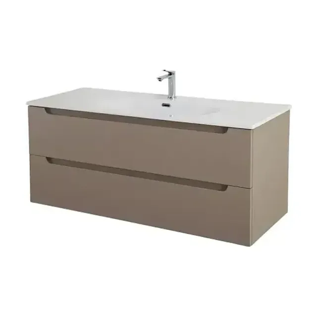 Тумба с раковиной BelBagno Этна (Etna) 120 бежевая матовая (раковина BB-8099-120)