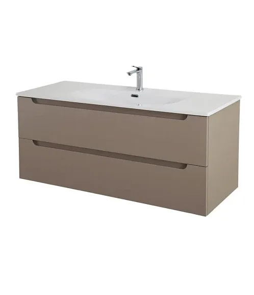 Тумба с раковиной BelBagno Этна (Etna) 120 бежевая матовая (раковина BB-8099-120)