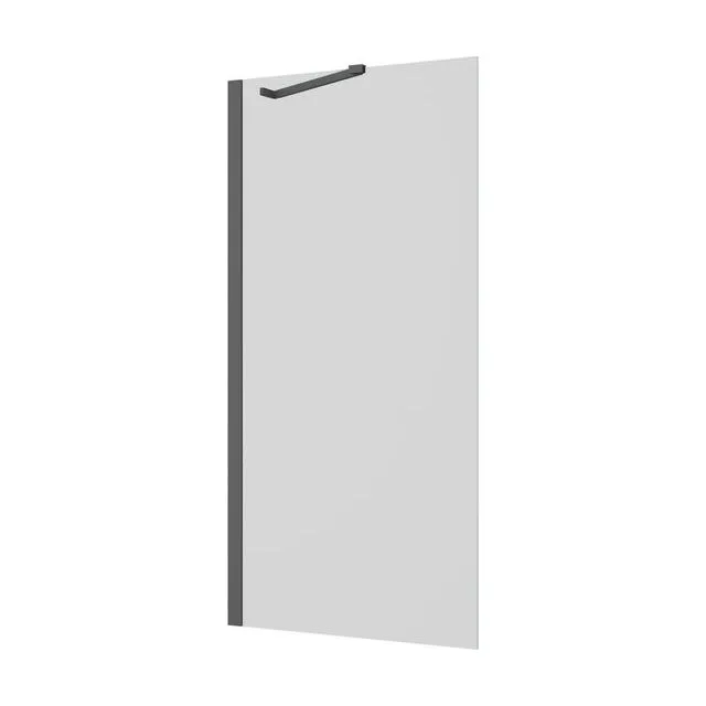 Шторка для ванны Ambassador Bath Screens 16041207 (80х140) черный,стекло прозрачное,неподвижное