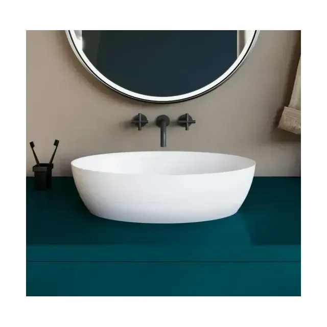 Накладная раковина Salini Alda 01 S-Sense 58*35 цветная глянцевая (по RAL)
