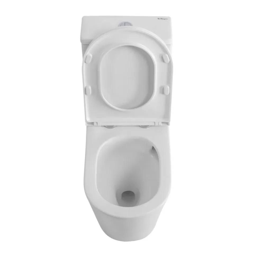 Унитаз-моноблок BelBagno Тре (Tre) BB673CP-MN-TOR/SC со смывом Торнадо 36*70 с крышкой-сиденьем плавное закрывание