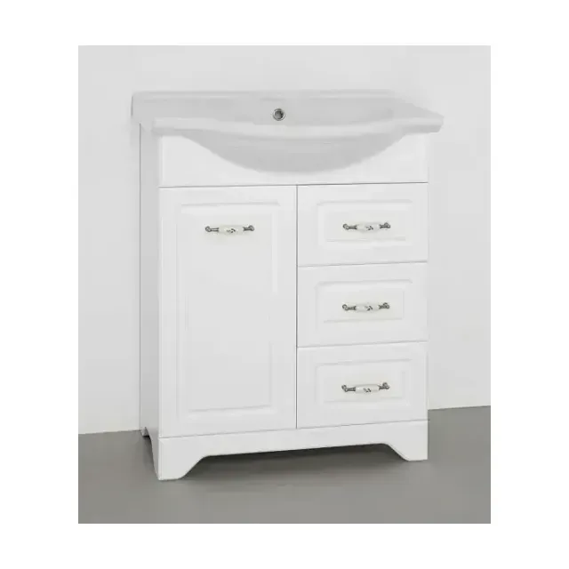 Тумба с раковиной Style Line Олеандр-2 65 белая