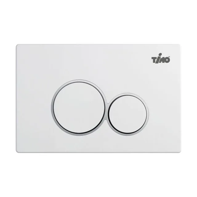 Кнопка смыва TIMO KULO FP-001W (250x165) white