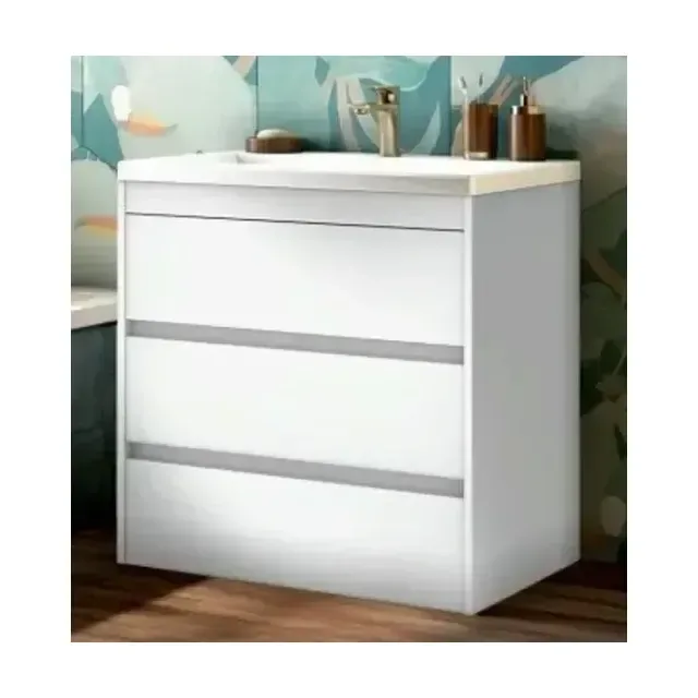 Тумба с раковиной Art&Max Фемели/Family 75 Bianco Lucido напольная
