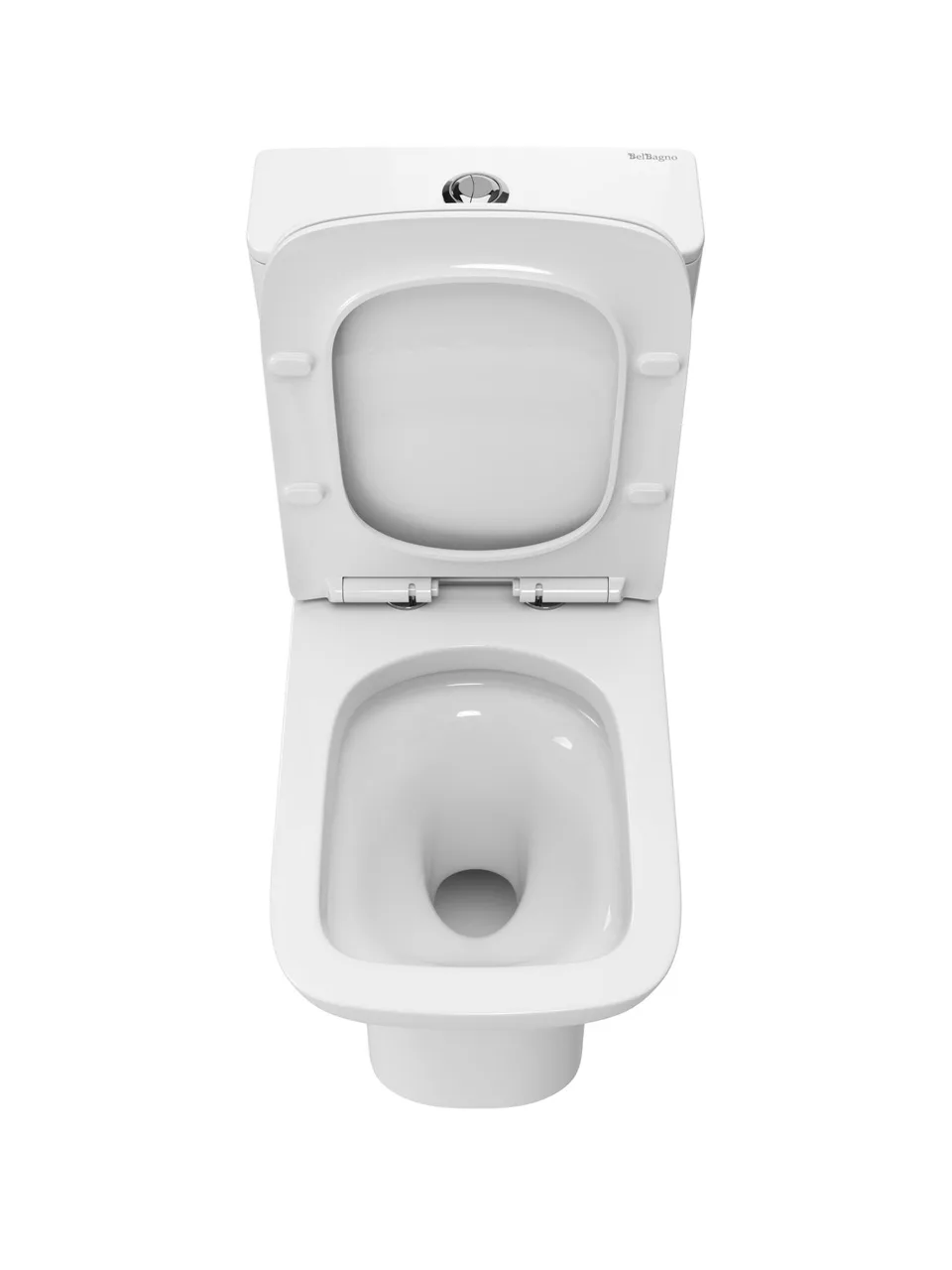 Унитаз-компакт с сиденьем и смывом TORNADO BelBagno ROMANO -TOR BB2803CP/T-TOR/SC