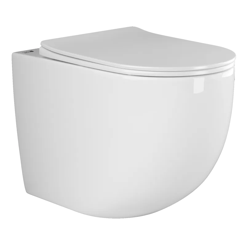 Унитаз приставной Ceramica Nova Мия (Mia) CN1810 белый с сиденьем микролифт смыв воронка-водоворот