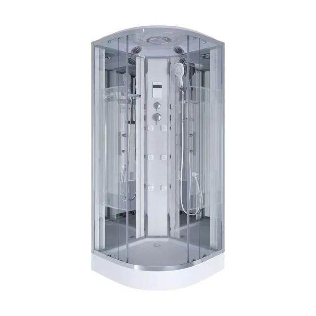 Душевая кабина Niagara Ultra NG-702-01 (100х100х220) низкий поддон(16см),стекло прозрачное с рисунком