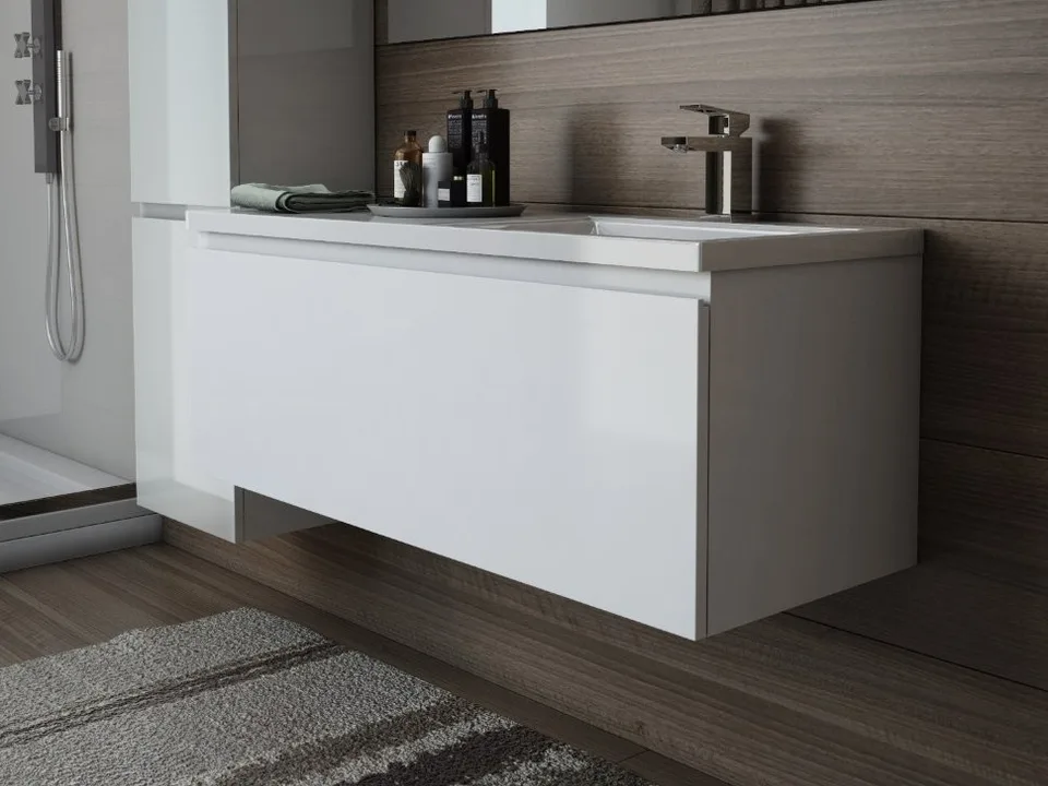 Тумба с раковиной подвесной 1 ящик Эстет Dallas Luxe 140 R ФР-00002927