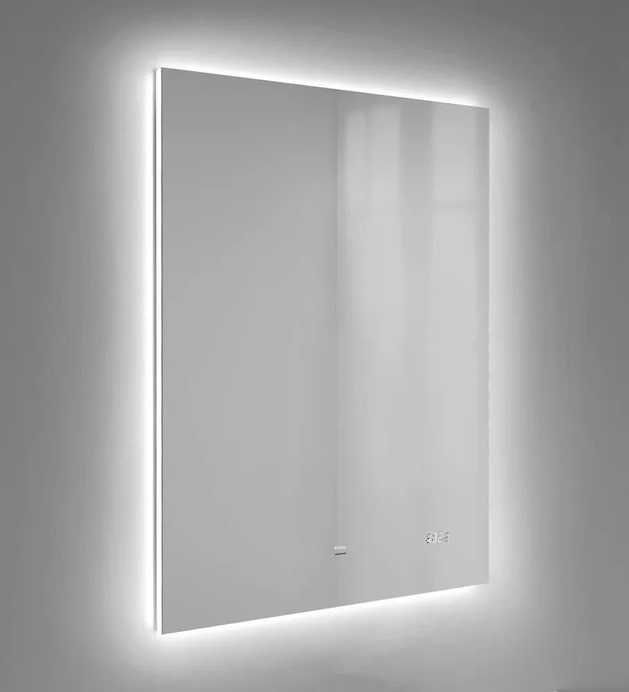 Зеркало Raval Kvadro 60*80 с led-подсветкой и часами