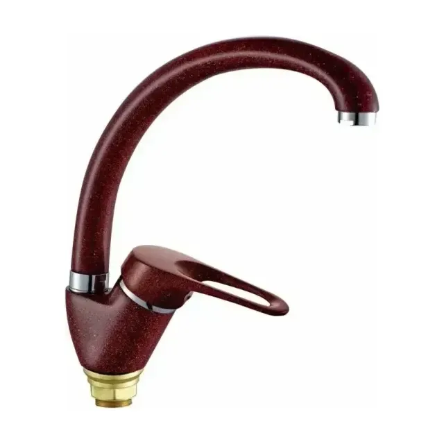 Смеситель Haiba HB4113-11 для кухни бордовый матовый