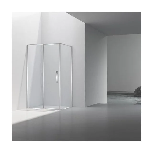Душевой уголок Vincea Слим 8мм (Slim 8mm) VSR-4SLP9012CL 120х90 стекло прозрачное 8 мм профиль хром без поддона