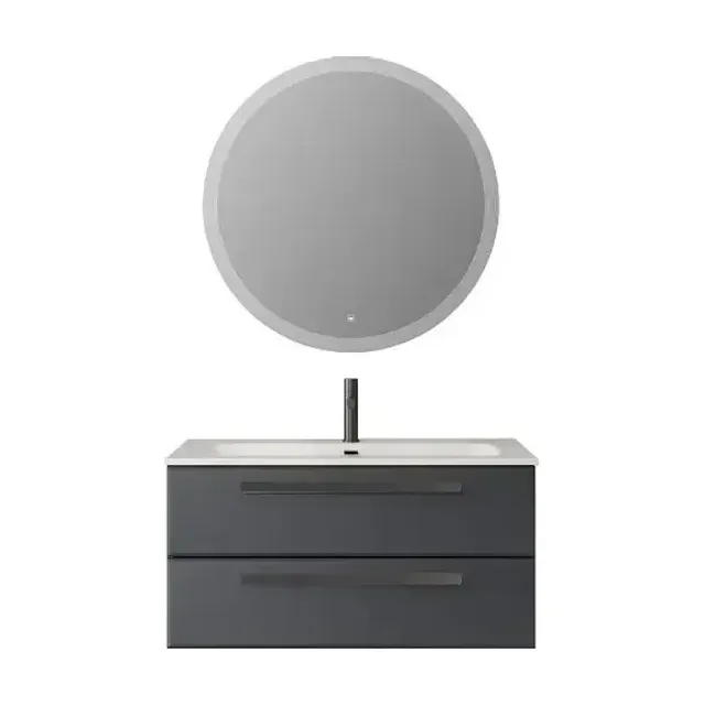 Комплект мебели Cezares Эко-Кер (Eco-Cer) 100 графит (раковина CZR-8073-100)