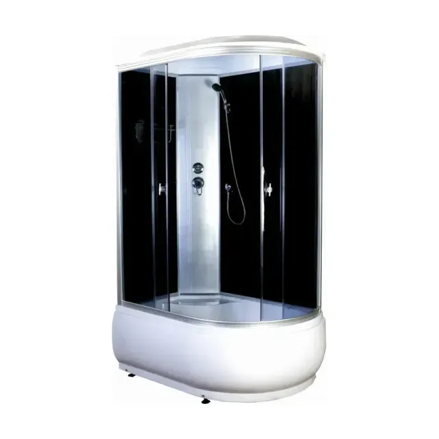 Душевая кабина AQUAPULSE 4006D 120х80х220см. grey black (в/п), угол левый.